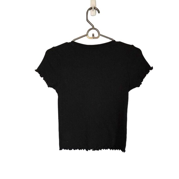 EUC American Eagle Ribbed button down Crop Top - Picture 2 of 3